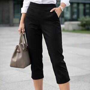 Apt. 9 Women's Mineral Black Brynn Capri Pants  - Size 10P Regular - NWT